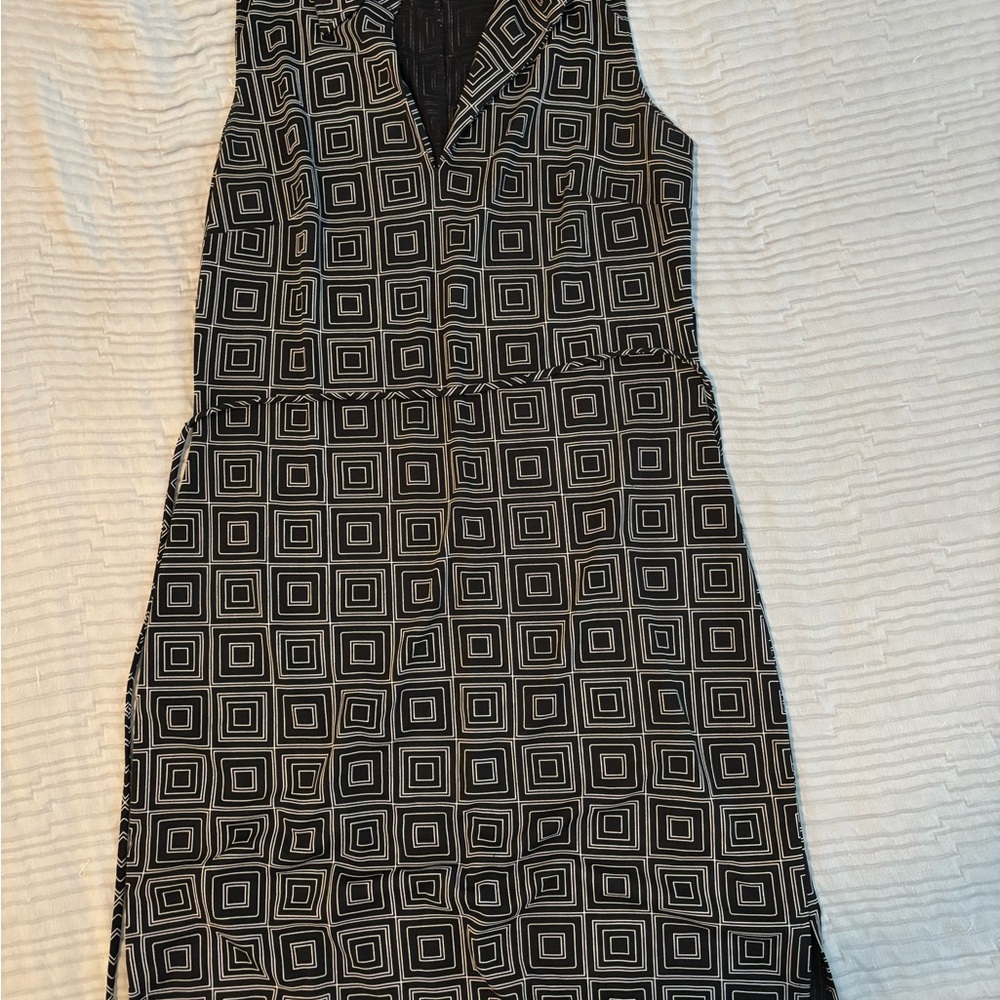 Vintage Express Black and Gray Dress